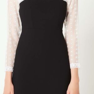 NWT Sandro dress with lace inset